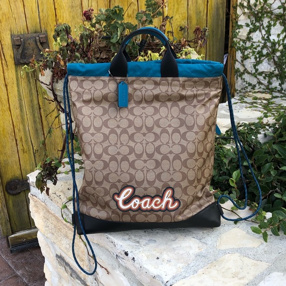 NWT Coach Men’s Terrain Drawstring Slim Backpack - Picture 7 of 7